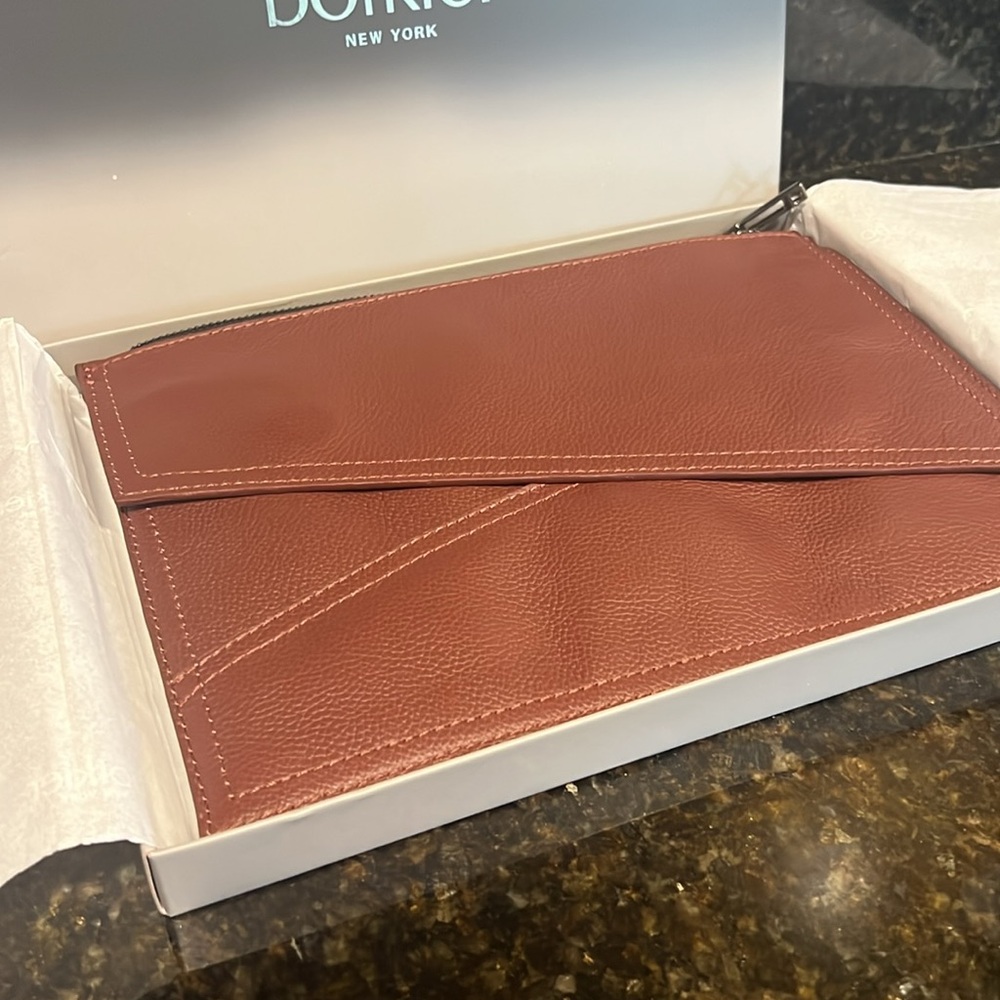 Botkier Cobble Hill Large Leather Clutch Bag - Picture 4 of 12